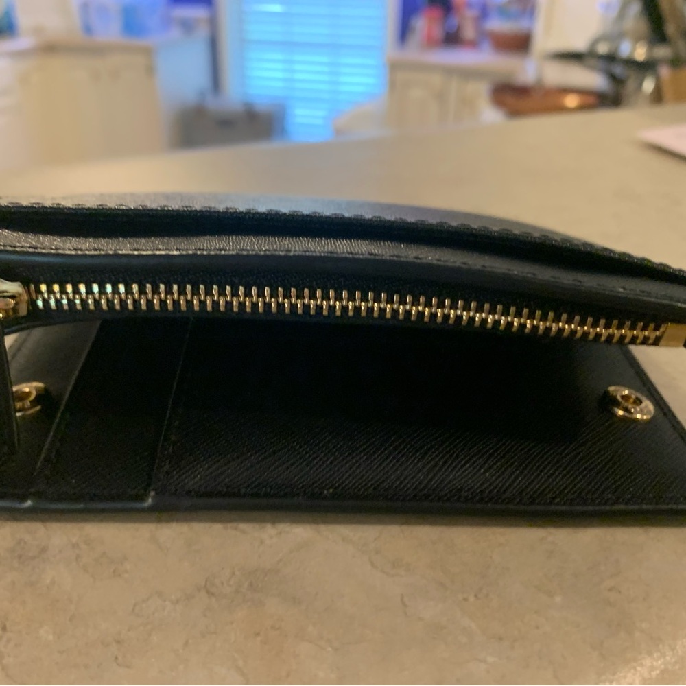 MICHAEL Michael Kors Black Saffiano Crossbody Bag with Gold Chain - Picture 9 of 11